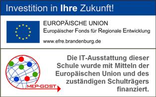 Die IT-Ausstattung dieser Schule wurde mit Mitteln der Europäischen Union finanziert